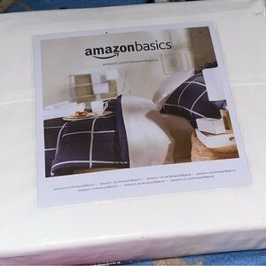 Ivory flat sheet Amazon basics brand new full size